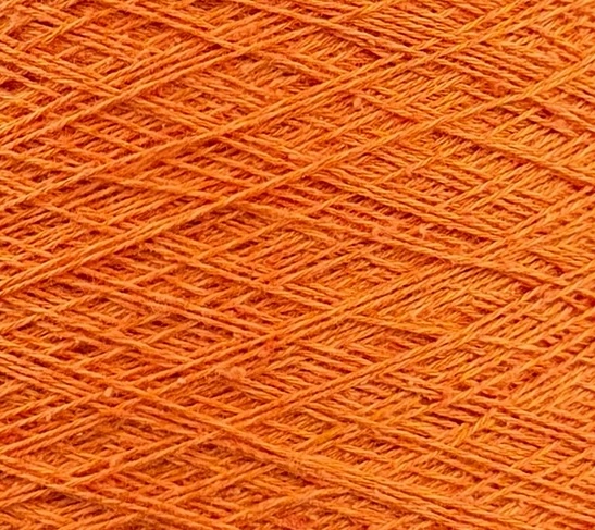 Toscano S.r.L. Art. Seta 854 Nm 2/30 – Filato seta, cotone, viscosa e lino col. Arancione 1257